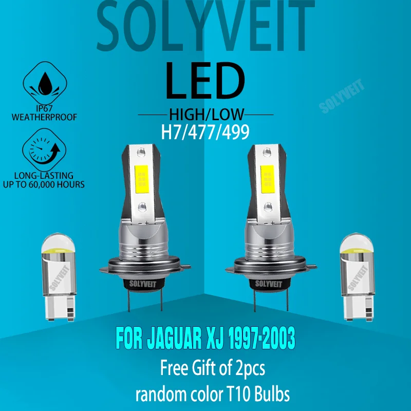 

6000K White LEDs – Enhanced Visibility and Style Car Headlight Headlamp Bulb For Jaguar XJ 1997 1998 1999 2000 2001 2002 2003
