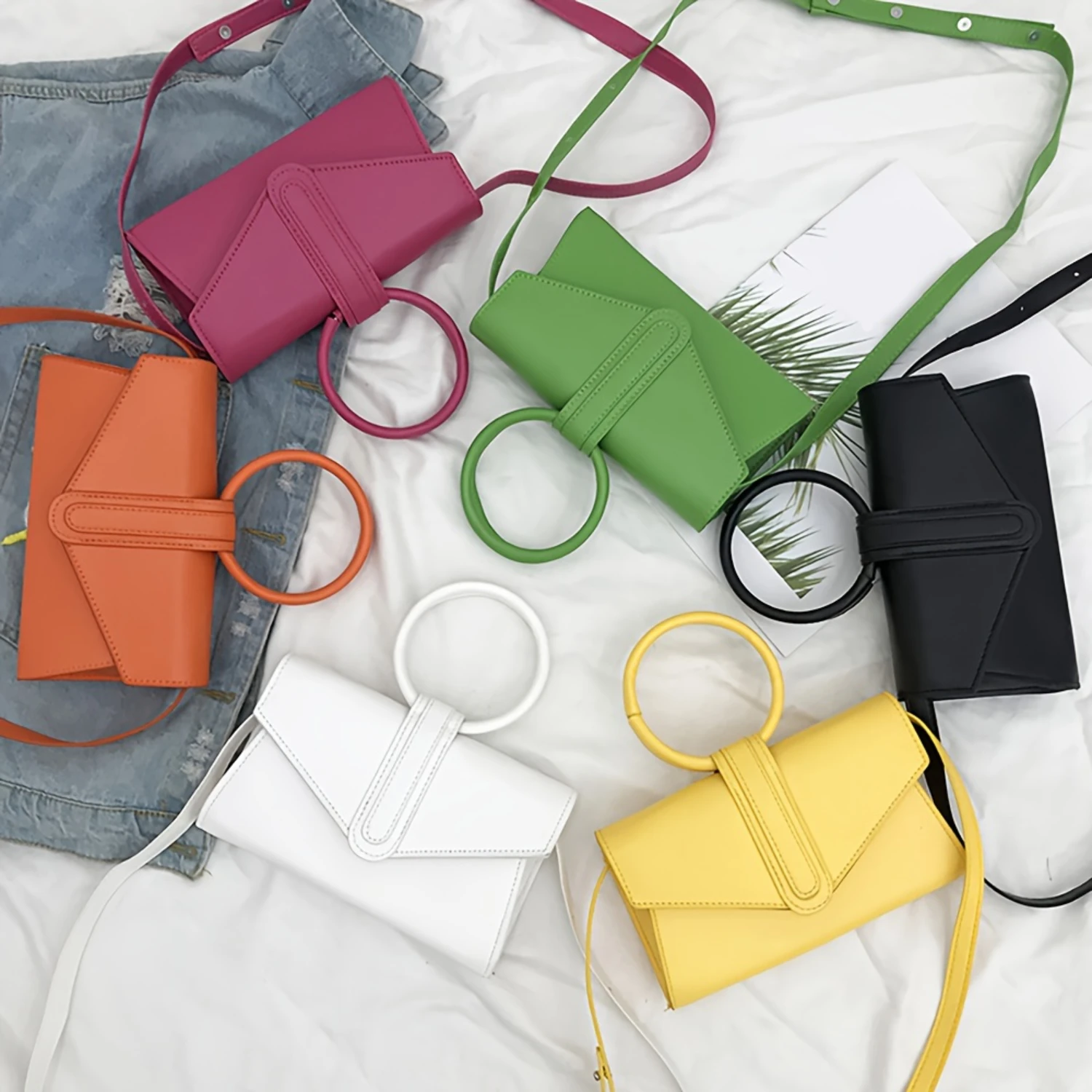 Designer Women's Handbag, Luxurious PU Leather Clutch, Elegant Shoulder Bag