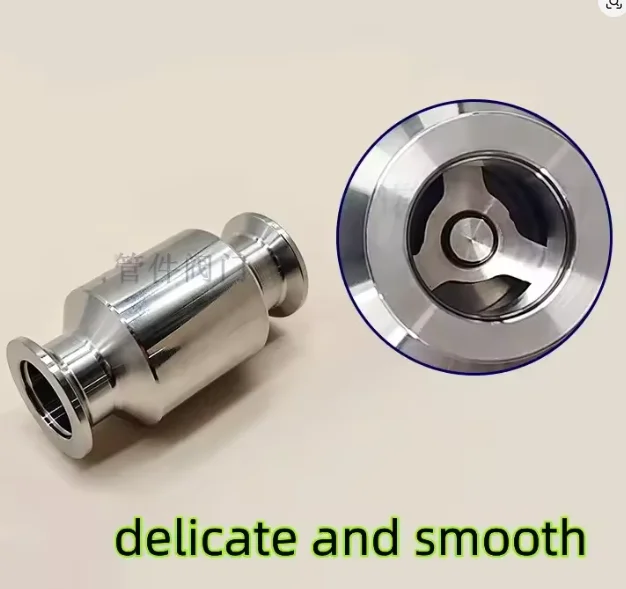 KF16-KF63 الفولاذ المقاوم للصدأ التثبيت السريع المشبك نوع صمام فحص العادم، وصلة صمام التفريغ، وصلة الأنابيب، تركيب المشبك #2