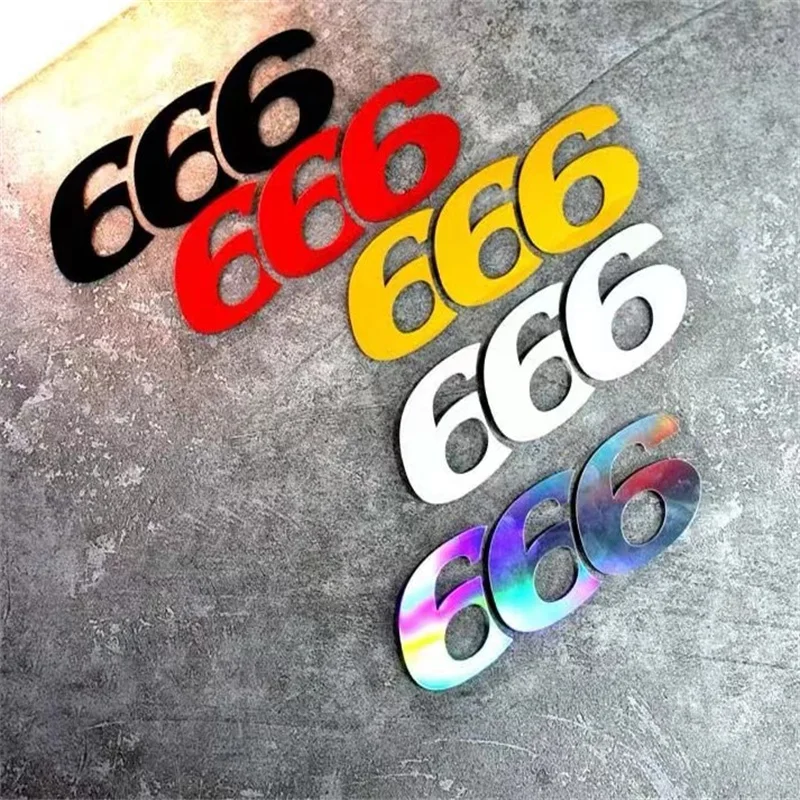 

Motorcycle sticker Personality 666 Gesture Car sticker Bumper fuel tank cap scratch cover helmet Electric motorcycle car sticker