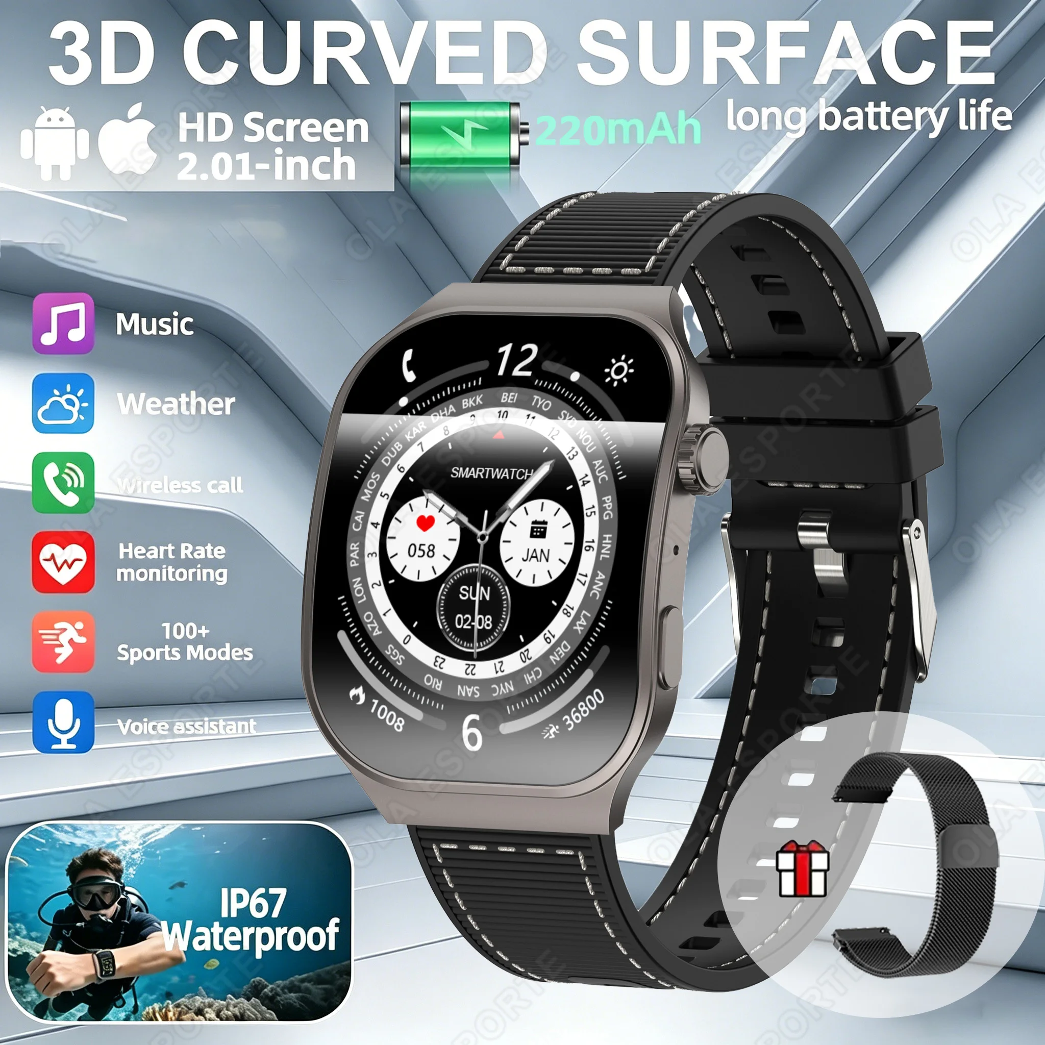 Bluetooth Call Smart Watch for Men