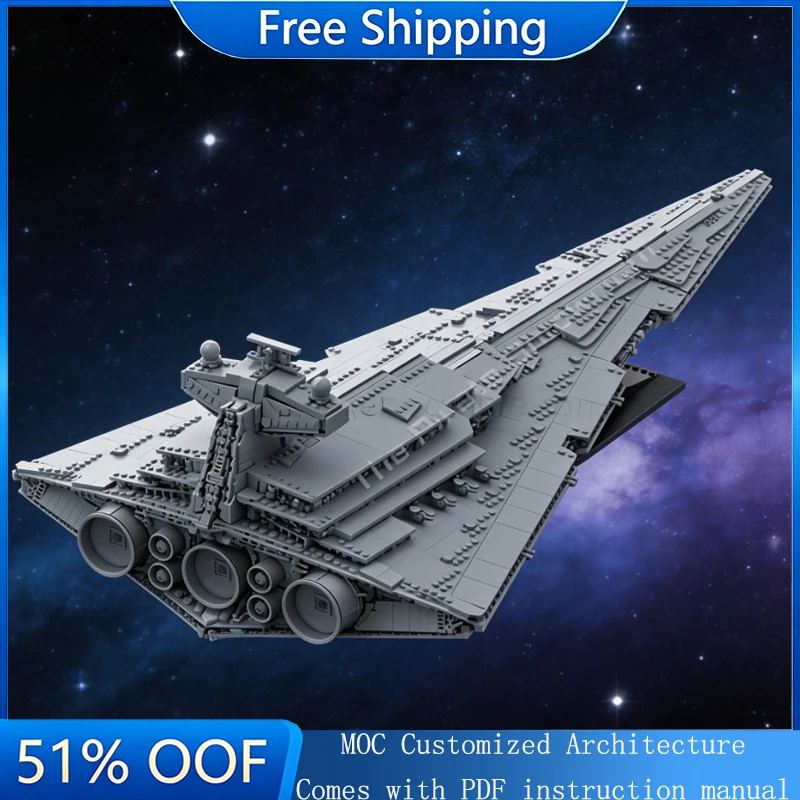 

4786 Parts MOC Space Cruiser Model Building Blocks Children Education Assembly Toys Birthday Display Gifts Educational DIY Set