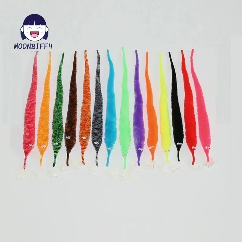 Funny Worm Magic Props Toys for Children Kids Beginners Wiggly Twisty Invisible String Party Games Trick