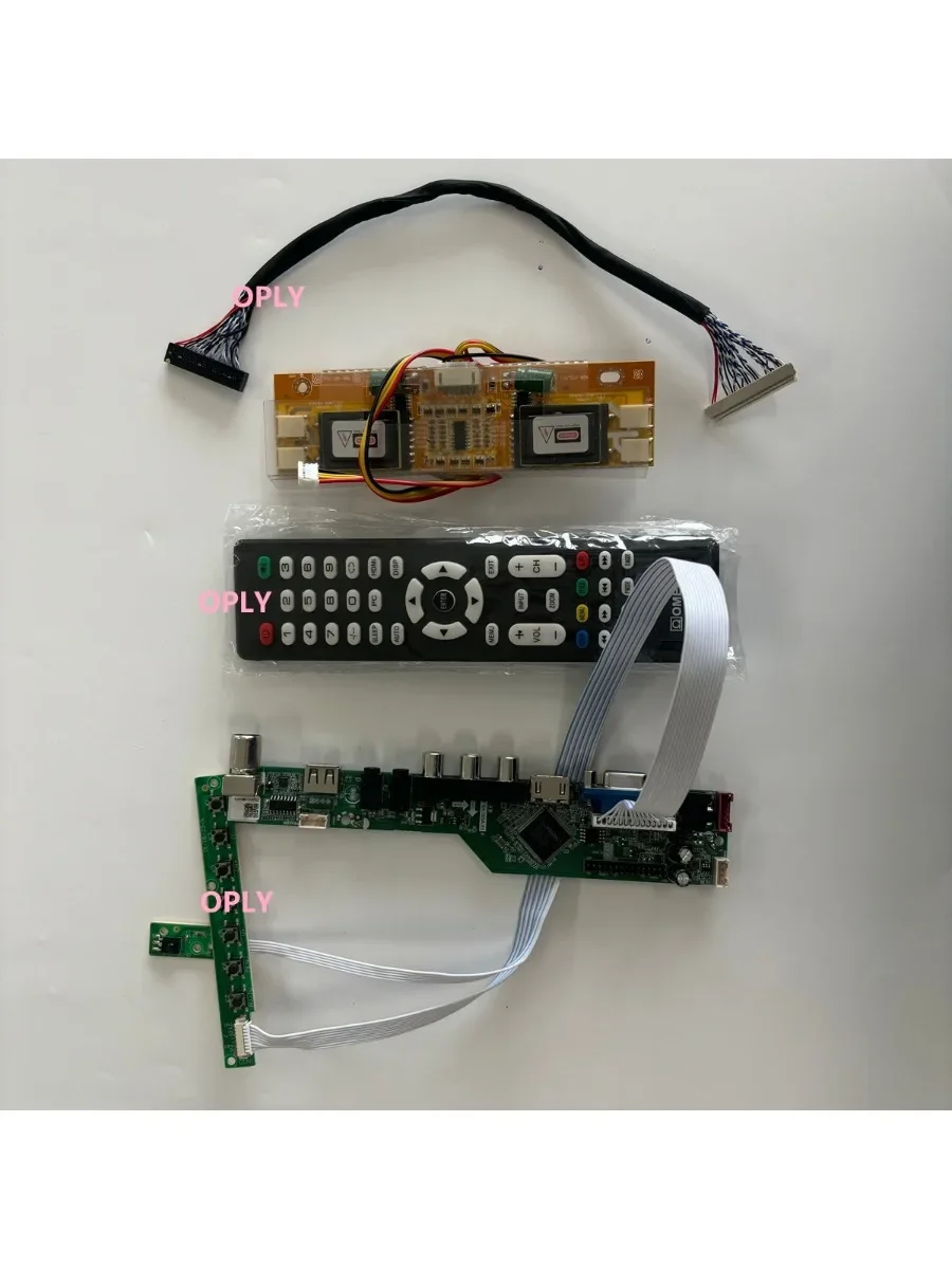 Kit de carte contrôleur TV pour M201EW02 VB M201EW02 1680x1050, écran de panneau LCD 20.1 pouces AV HDMI, VGA USB RF Audio LED