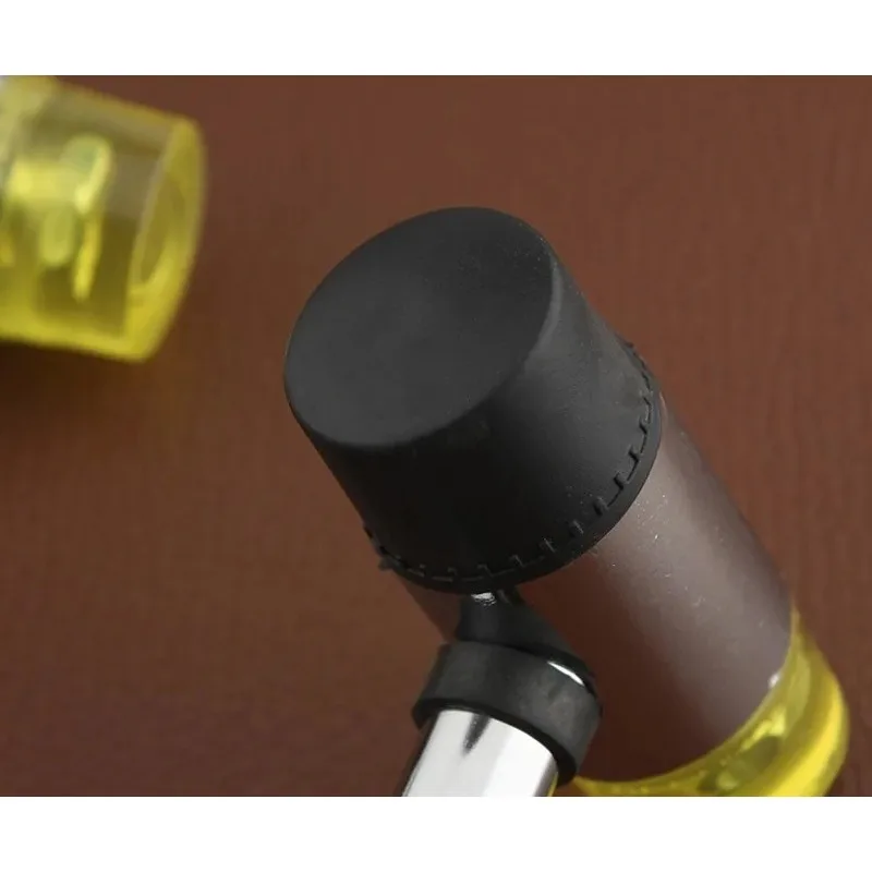 4051 Rubber Installation Hammer Hand-made  Leather Dia-mond Cutting Hardware 260g