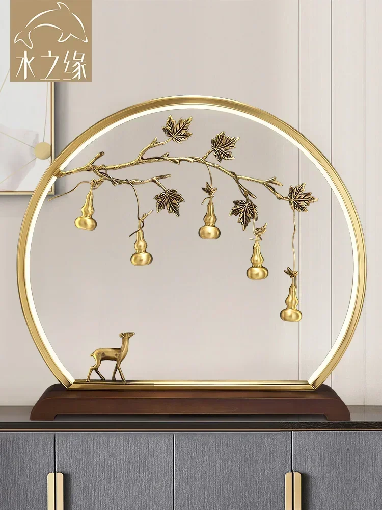 

Настольное украшение TAO из чистой меди в форме тыквы, креативный подарок, декор для дома и гостиной