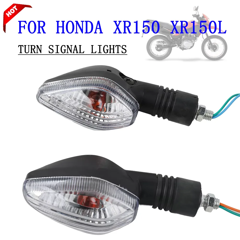 Para Honda XR150 XR150L XR 150 XL 150L luces de señal de giro izquierda derecha para motocicleta luz indicadora intermitente direccional lámpara intermitente