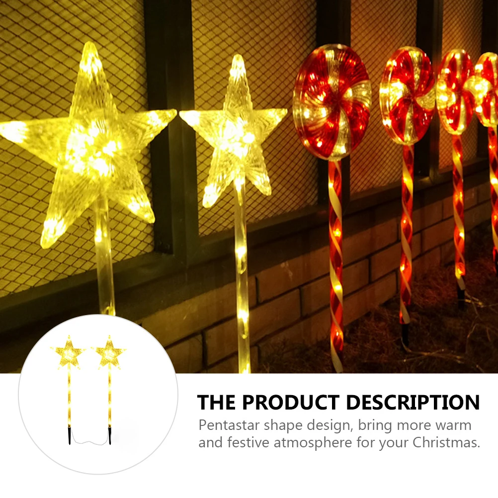 

5PCS Solar Lights Waterproof Christmas Landscape Christmas Solar Lawn Garden Lamp Outdoor Landscape Path LED Light
