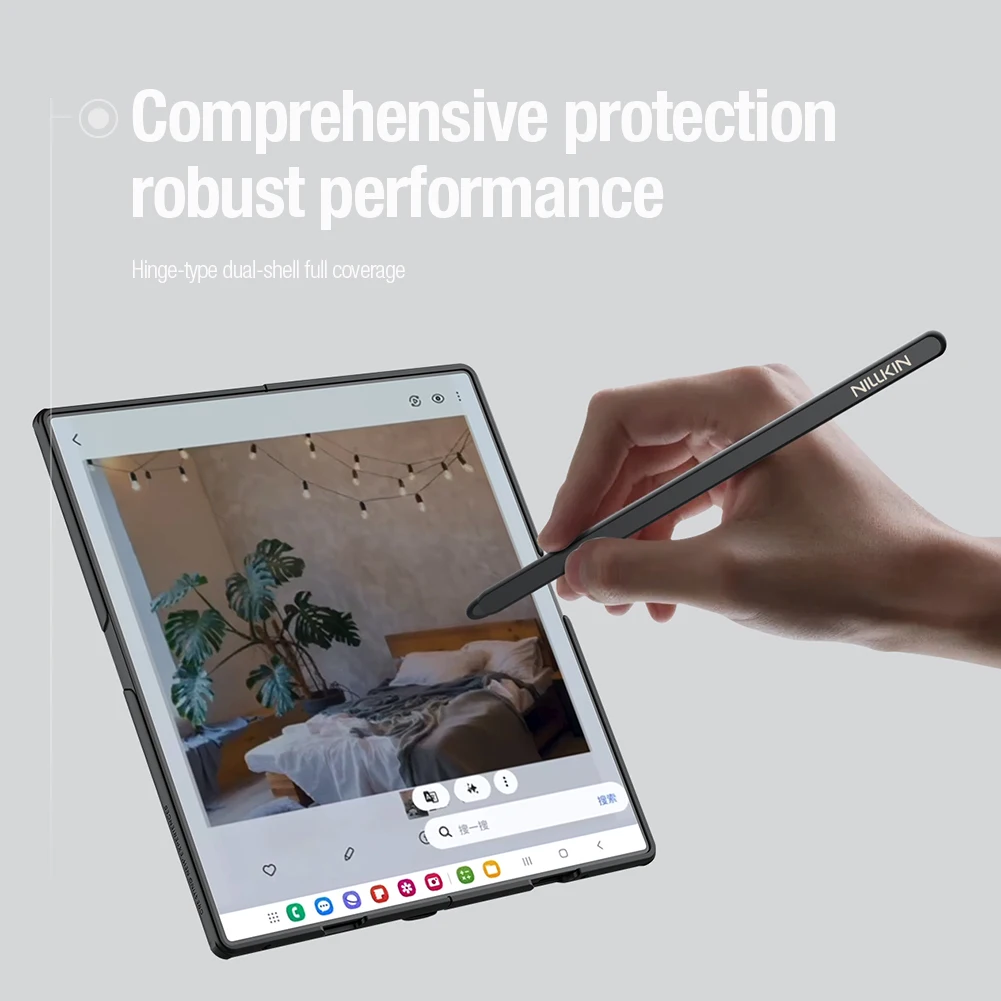 

For Samsung Galaxy Z Fold 7 5G Nillkin Case Super Frosted Shield Fold Hard PC Matte Anti-Fingerprint 360 Cover Protection