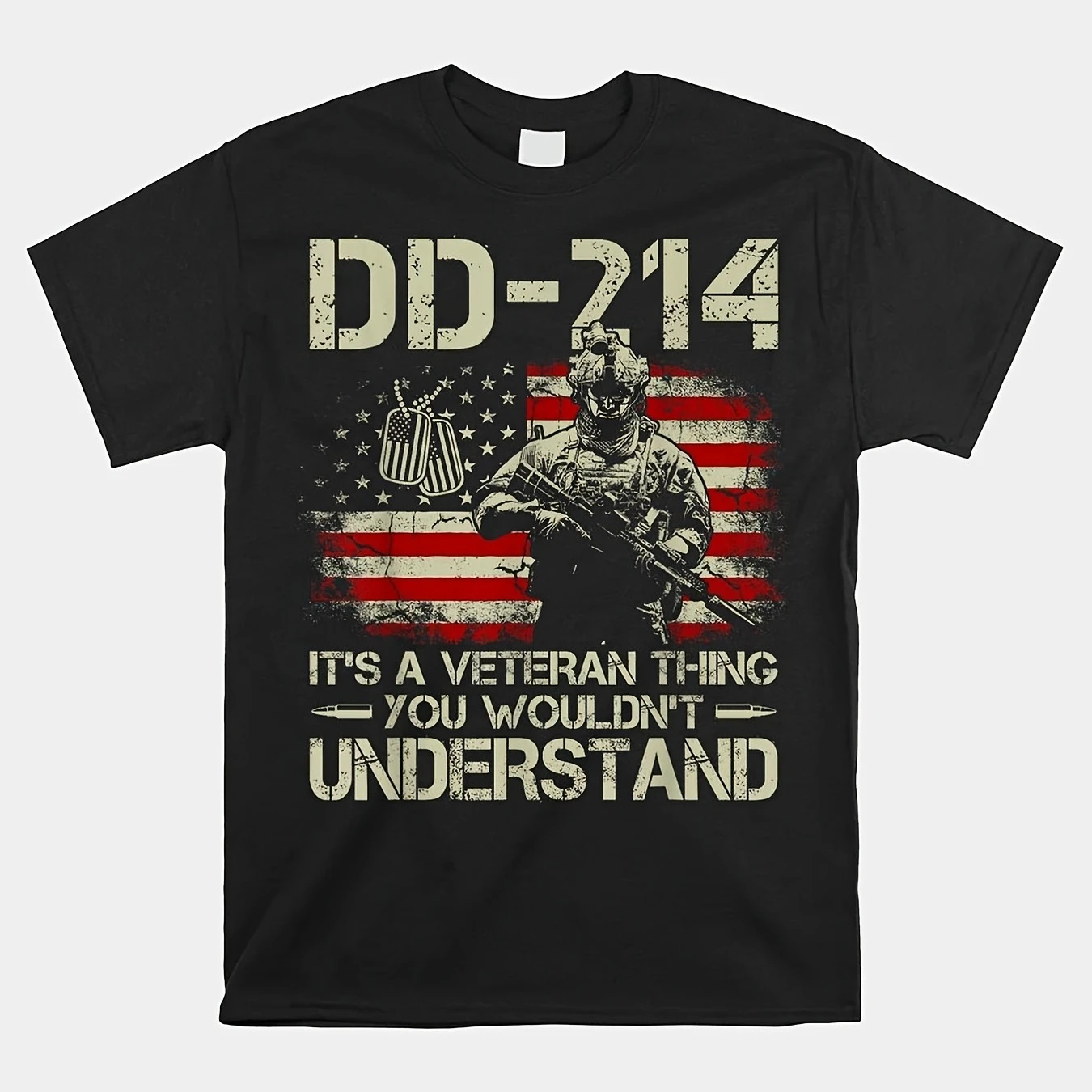 

DD-214 It's A Veteran Thing You Wouldn't Understand T-Shirt 100% Cotton O-Neck Short Sleeve Summer Casual Mens T-shirt