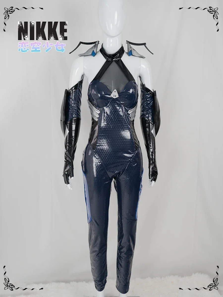 2025 Anime NIKKE：The Goddess of Victory Little Mermaid Leather Combat Jumpsuit Cosplay Costum Halloween Costume