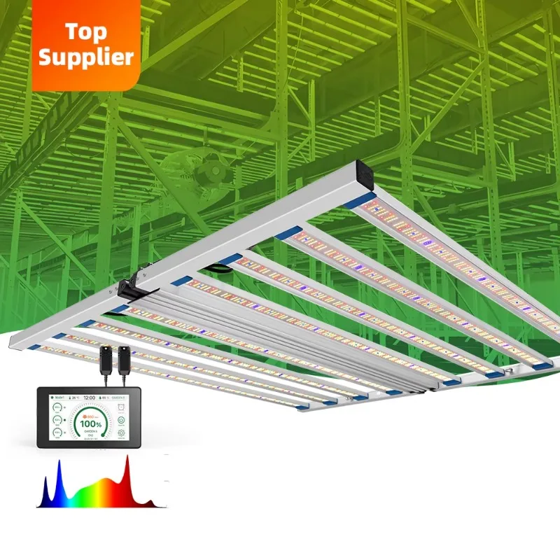 Vertical LED Agricultura 860W 1300W Ajustável Hidropônico Dobrável Espectro Completo Led Grow Light para Plantas de Interior