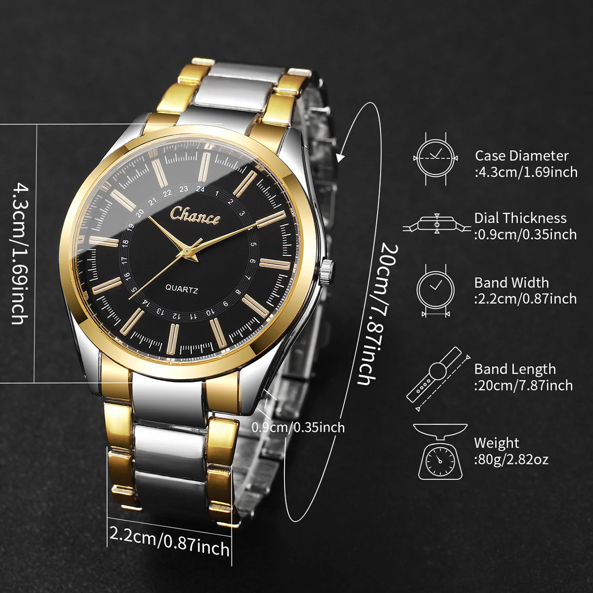 2pcs/set Couple Style Fashion Trendy Temperament Simple Digital Scale Dial Niche Casual Quartz Watch (Box Not Included)