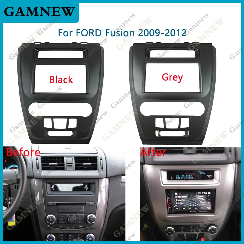 7 Inch 2Din Car Fascia Radio Panel for FORD Fusion 2009-2012 Audio Frame Dash Fitting Kit Install Facia Face Plate