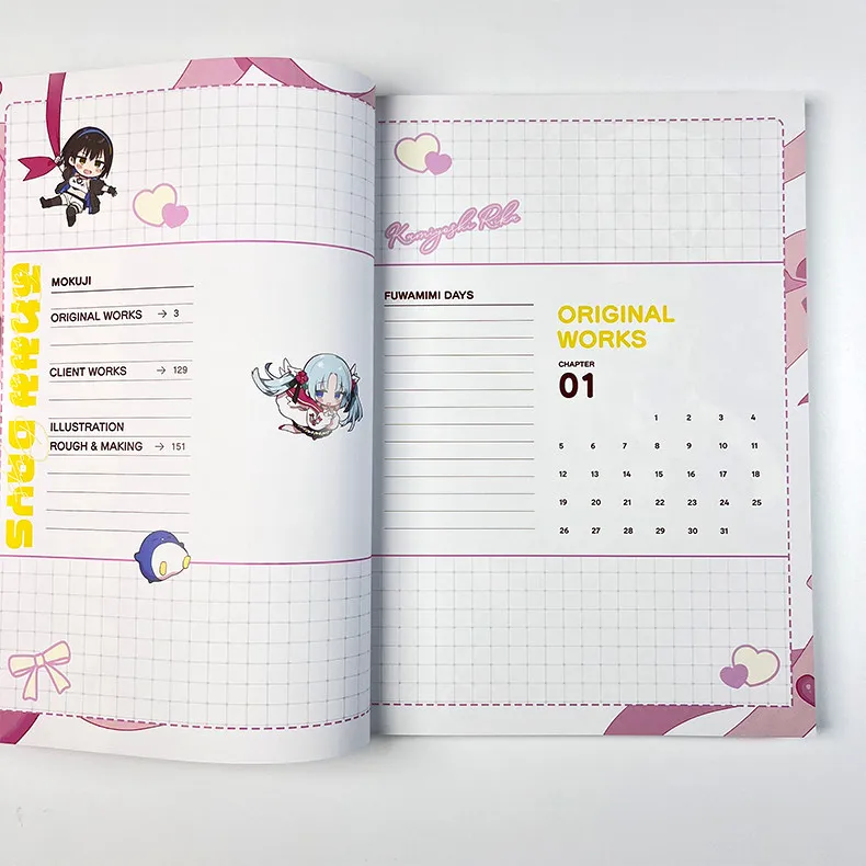 Fuwamimi Days Rika Kamiyoshi Art Book Japanese Kemonomimi Illustration Collection 160 Pages