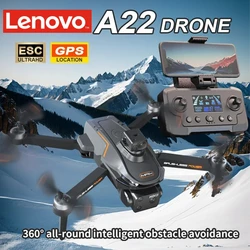 Lenovo A22 Drone 8K GPS double Camera Aerial Photography Optical Localization Four-way Obstacle Avoidance 4K Drone New