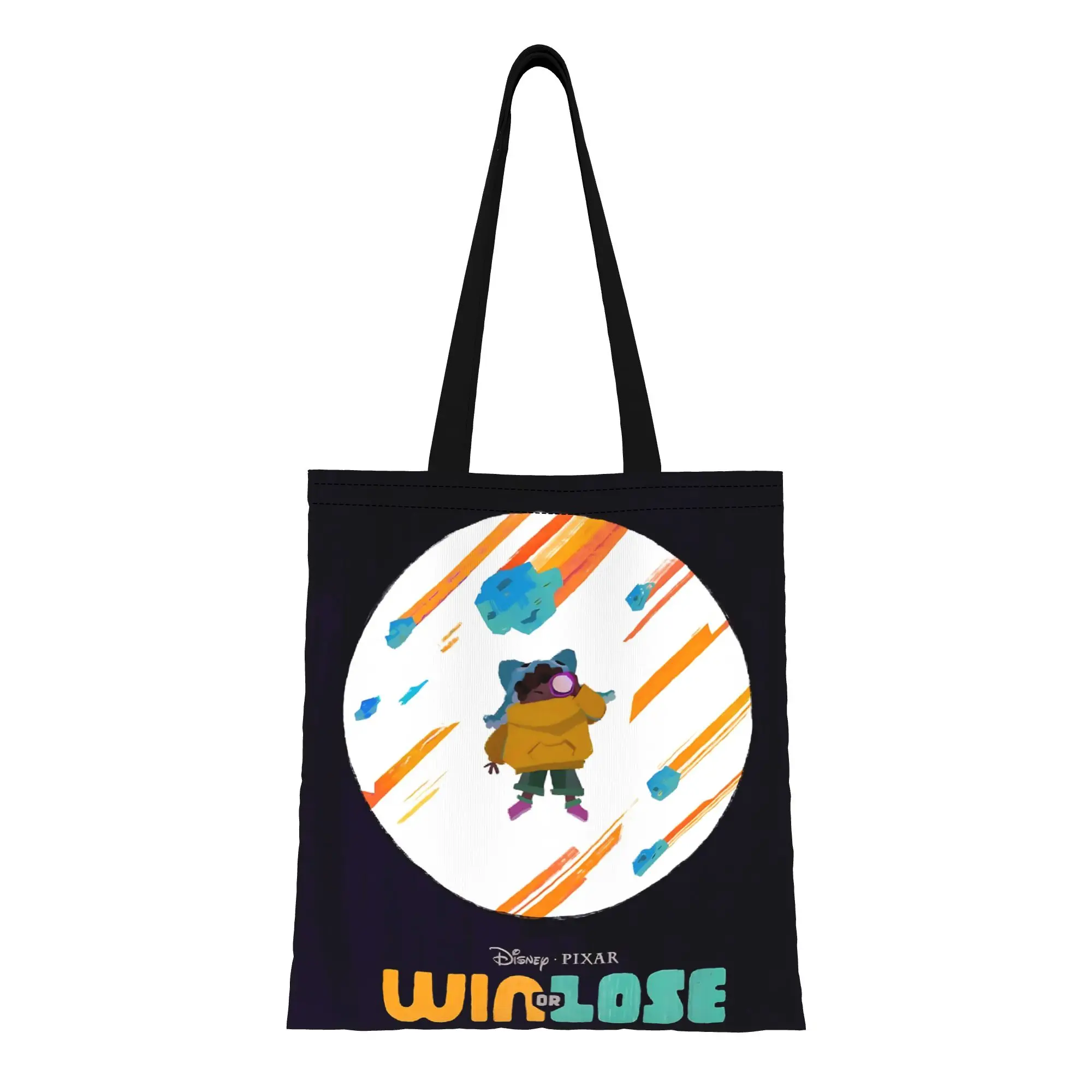 

1PC back to school Large Capacity win or lose Baseball Dream Canvas Tote Bag Foldable Chic Pattern Gifts