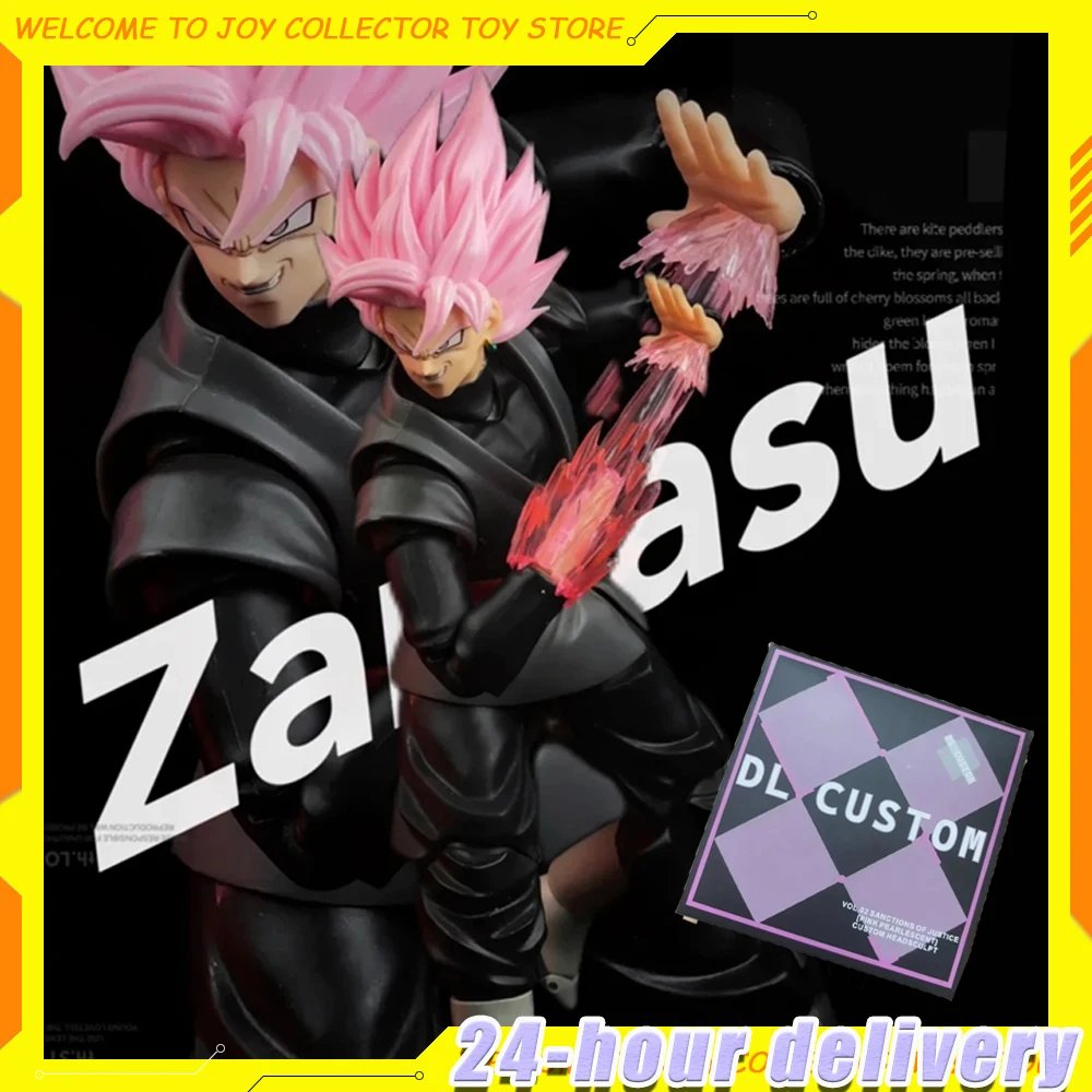 

DL CUSTOM Dragon Ball Z SHF Super Saiyan Rosé Son Goku Black Zamasu Head Accessories Action Figures Anime Model Gifts Toys