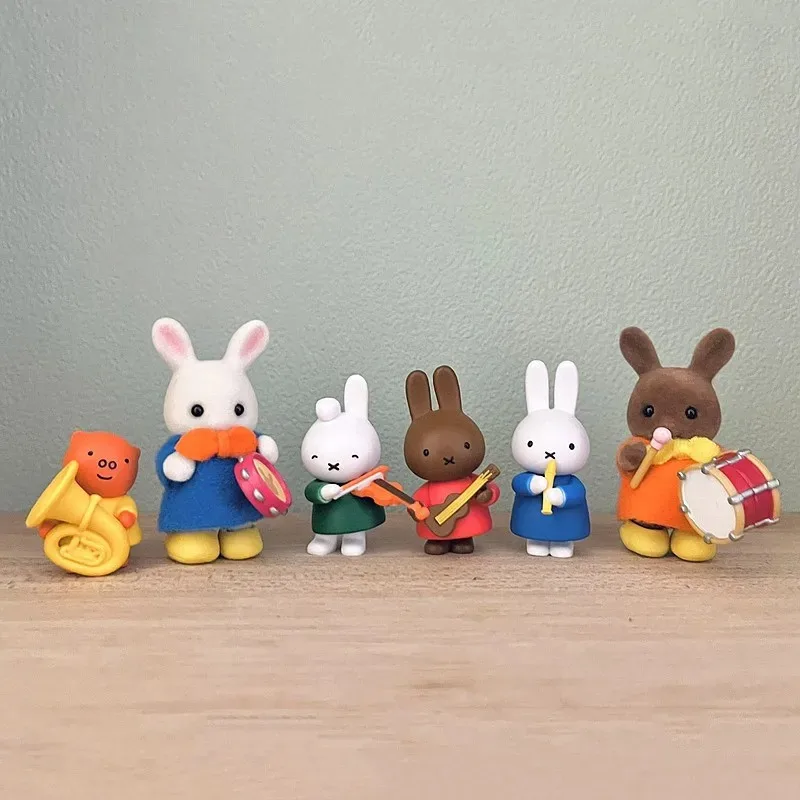 4 قطعة بانداي الأصلي غاشابون ميفي أنيمي عمل الشكل منقوع ميلاني لعب للأطفال هدية تحصيل نموذج الحلي