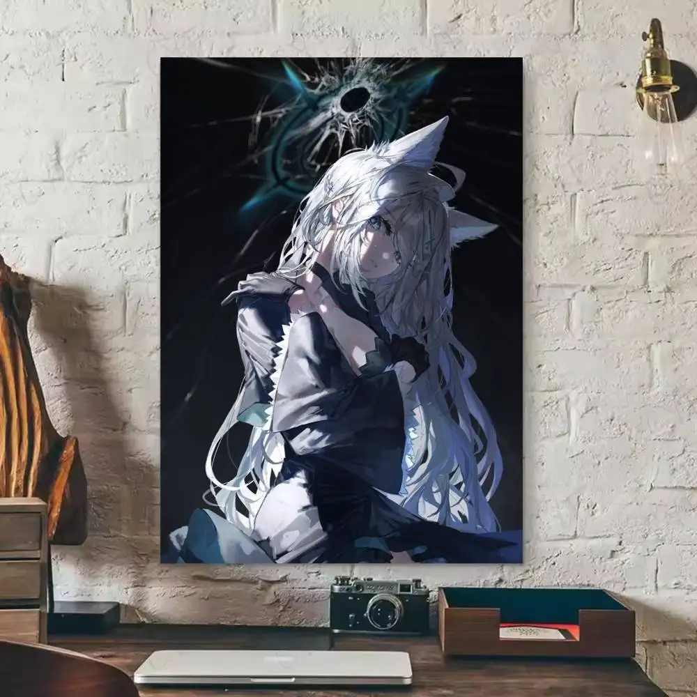 Sunaookami Shiroko Terror Blue Archive Game   Poster Waterproof HD Art Wall Decal Self-Adhesive Print
