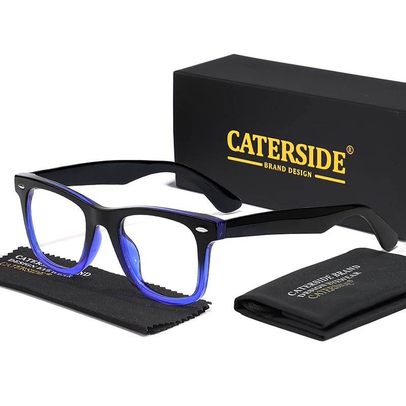 CATERSIDE Mode Herren Brillengestell Markendesign Hochwertige Tr-90 Rahmen Damen Anti Blaues Licht Computerbrille – Detail 11