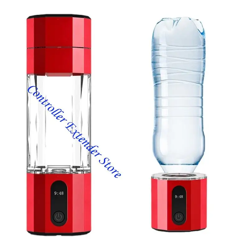 N84B Hydrogen Water Bottle Hydrogen Water Ionizer Machine Generator 10000PPB Rechargeable Hydrogen Rich Water Glass Health Cup