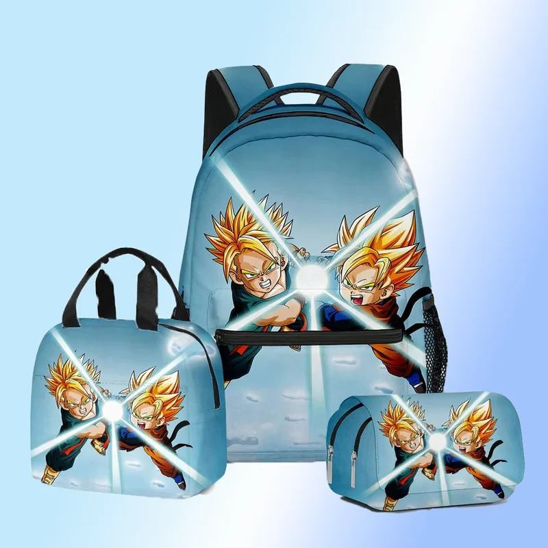 

Новый аниме Dragon Ball Goku рюкзак для отдыха на открытом воздухе большой емкости дышащий 3d печатный модный уличный стиль студенческая школьная сумка