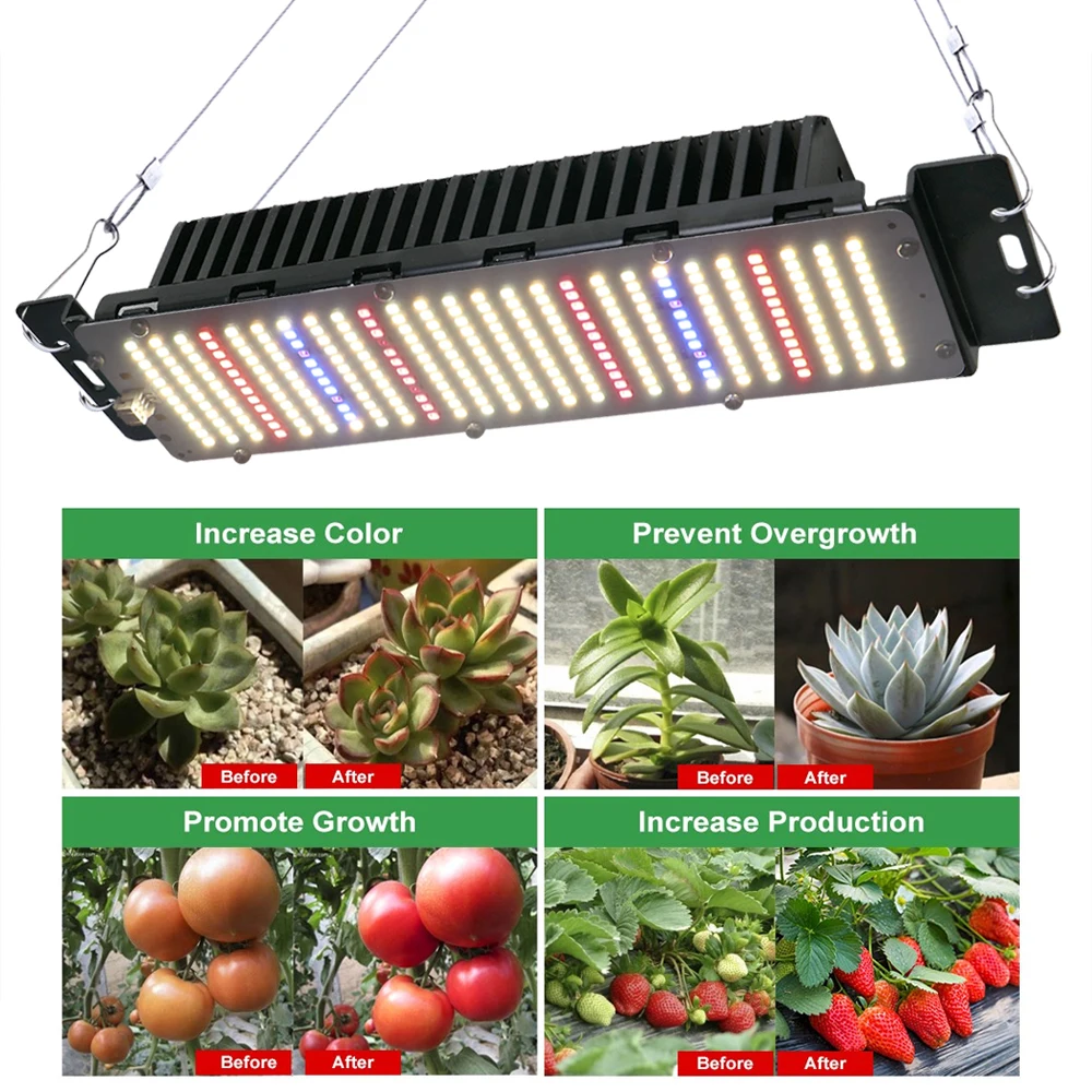 LED Grow Light LM2835 High PPFD  Full Spectrum Phyto Lamp AC85-240V 300W for plants tent Greenhouse hydroponics growing system