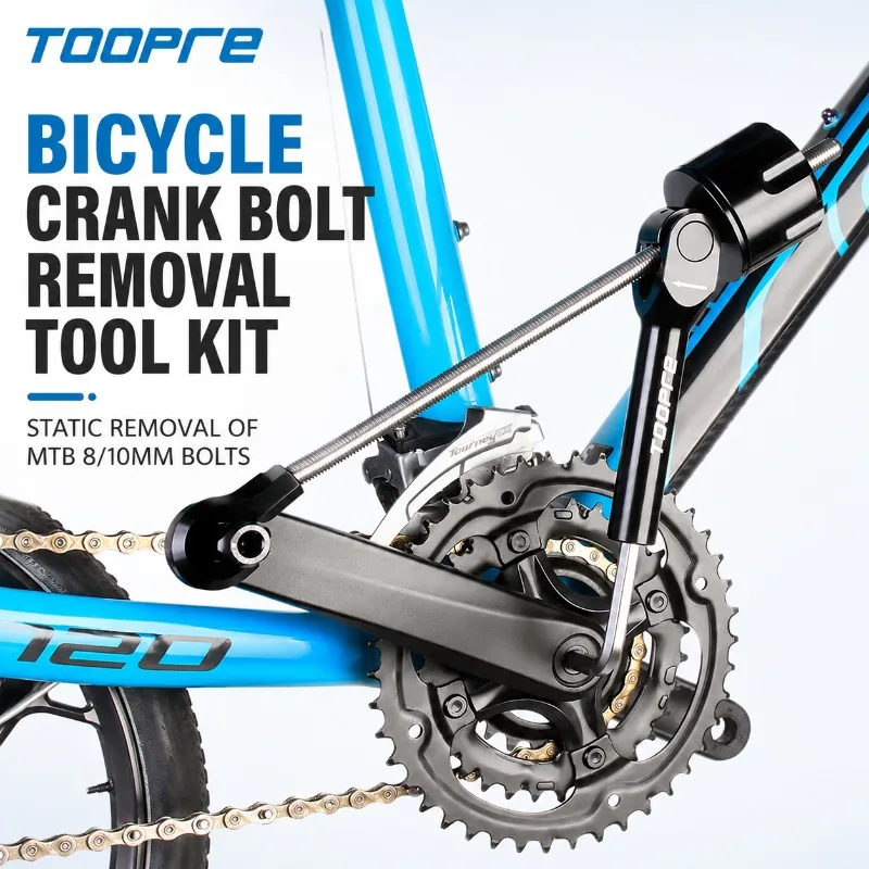 Bike Crank Arm Cap Bolt Removal Tool Set 8mm 10mm MTB Road Bicycle Crankset Screw Extractor Static Disassembly Repair Tools