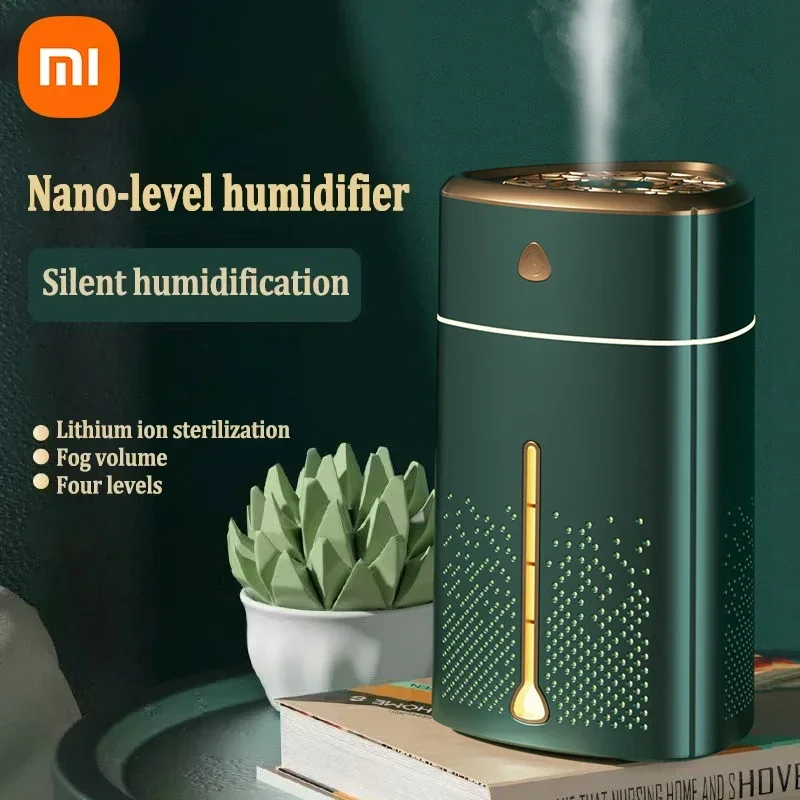 

Ультразвуковой увлажнитель воздуха Xiaomi, новый портативный тихий большой емкости, настольный офисный распылитель воздуха, зарядка через USB, треугольный увлажнитель