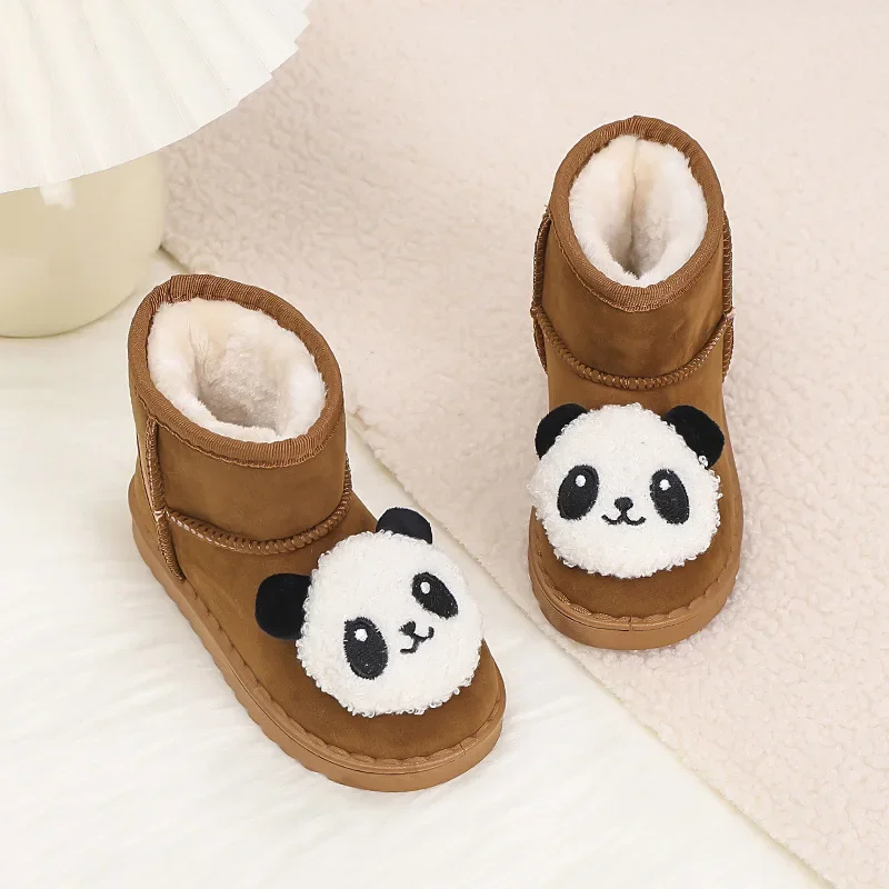 Girls Snow Boots Winter Comfortable Thick Warm Kid Boots Lobbing Ball Thick Children Autumn Cute Boys Boots Princess Shoes Child