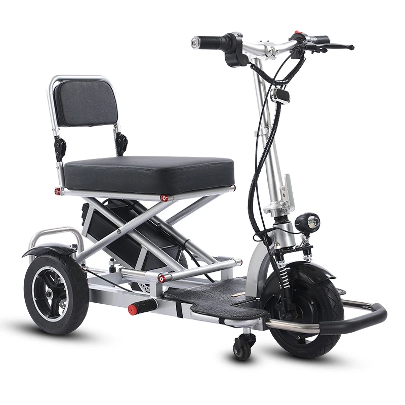 Electric tricycle helps the disabled small double aluminum alloy lithium battery car