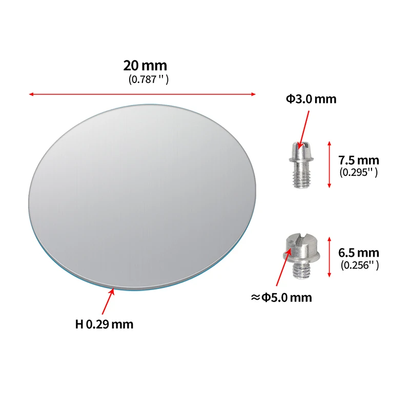 Edelstahl d 3,0mm d 5,2mm Position ierungs säule mit Schraubens chl üssel für Arri-Ortungs löcher für 3mm Ortungs löcher mit 9mm Abstand – Detail 1