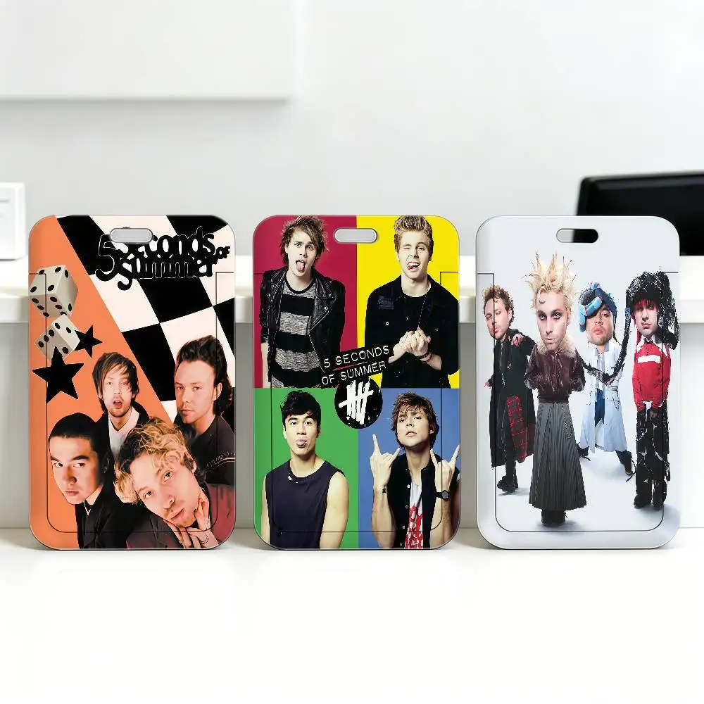 Band 5 S-Seconds Of S-Summer 5SOS Tarjetero creativo para estudiantes y autobuses unisex