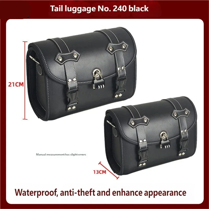 For Benda Rock 250 CTV modification accessory - external unlocking quick-release leather edge bag for suitcase