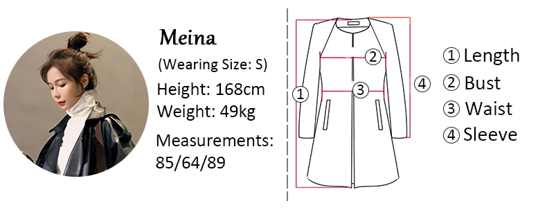 Nerazzurri Spring Black Oversized Long Waterproof Leather Trench Coat for Women 2021 Long Sleeve Loose Korean Fashion Clothing