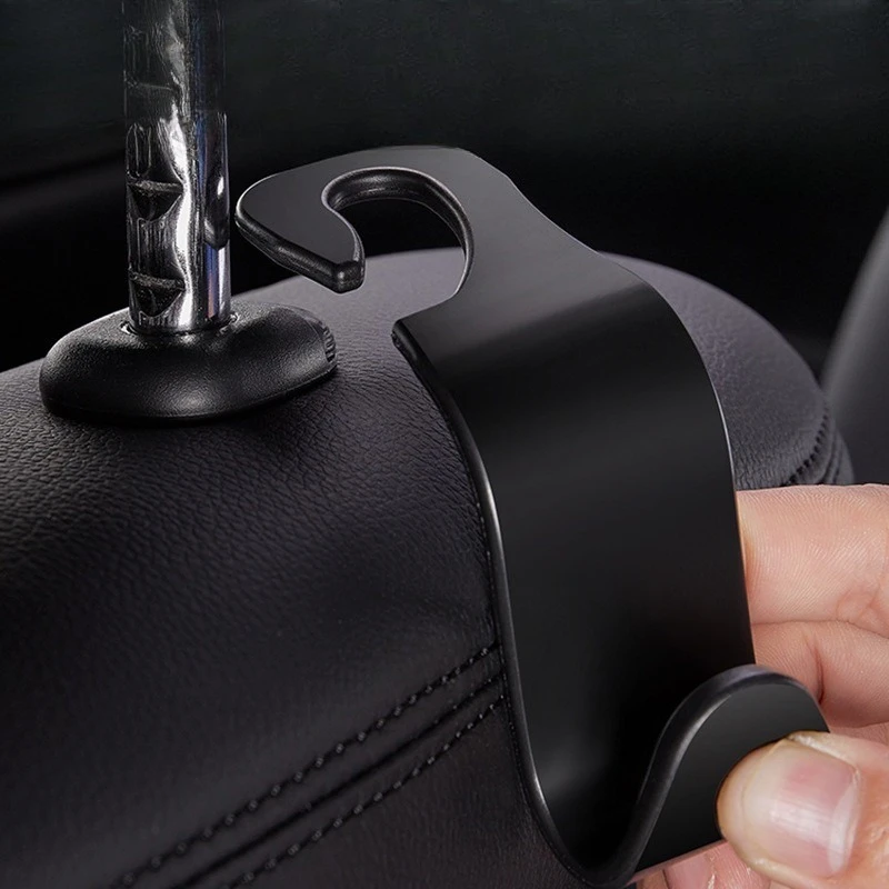 Paquete de 1/2/4 ganchos para bolsos, Clips para coche, soporte organizador para reposacabezas del asiento delantero, perchas de sujeción automática, accesorios interiores de almacenamiento para coche