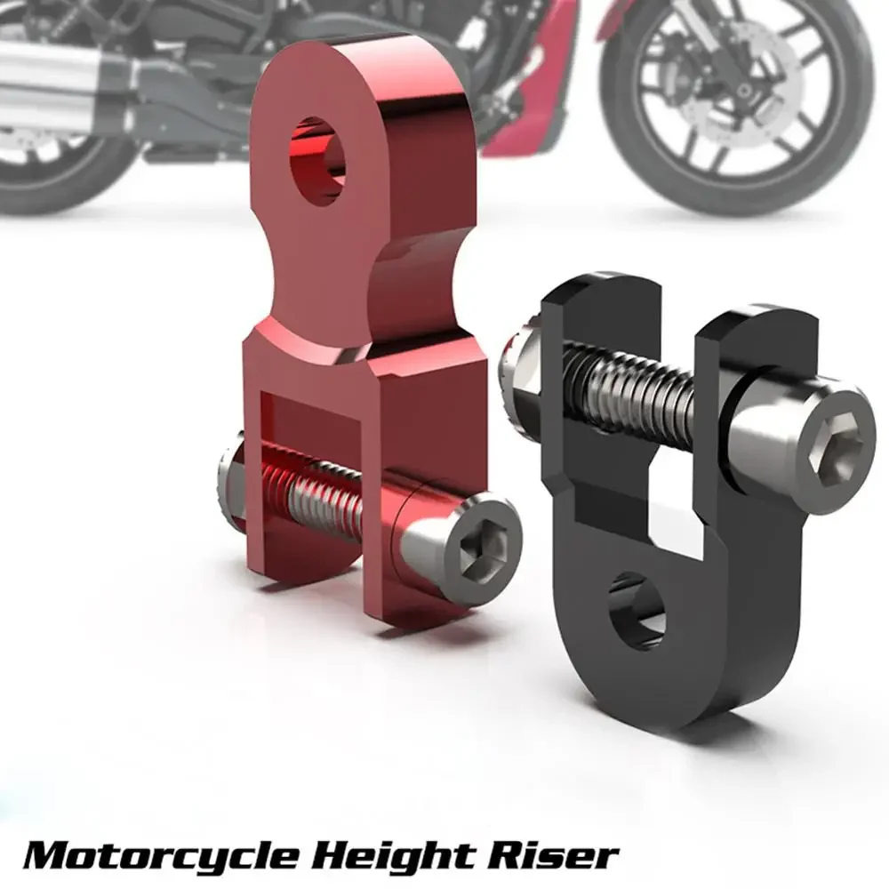 2pcs Aluminum Alloy Motorcycle Shock Extender Height Extension Suspension Riser for Motorbike Scooter Replacement Parts