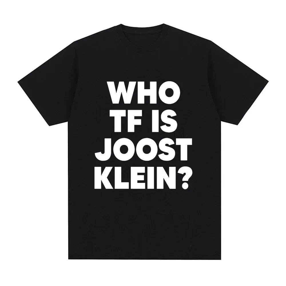 Who Tf Is Joost Klein T-shirt Europapa Eurovision Harajuku Retro Tshirt Casual Summer Short Sleeved Harajuku Streetwear