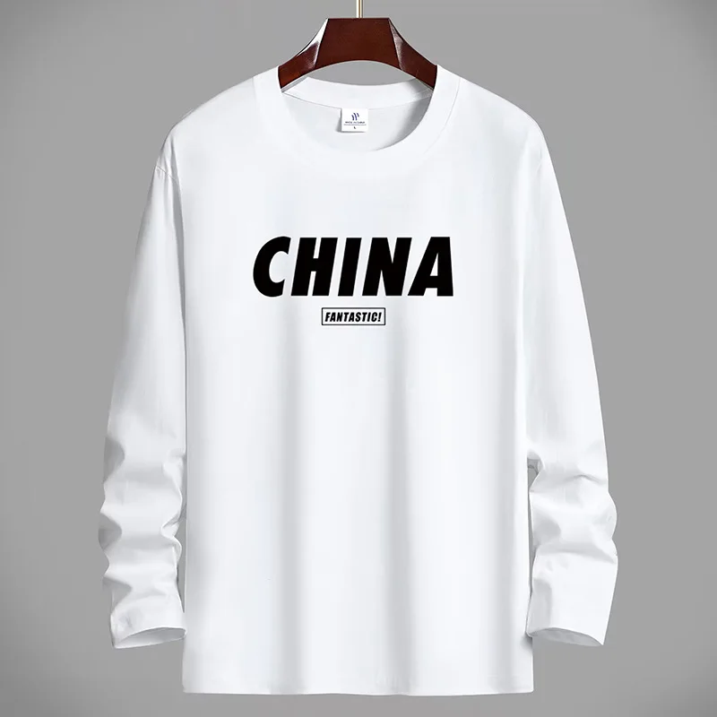 

Весенние хлопковые футболки с длинными рукавами, модная мужская одежда 2024, большие пуловеры в стиле Харадзюку в стиле аниме, осенняя футболка с принтом для отдыха, топ