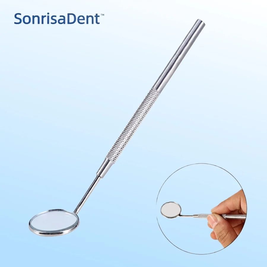 1pc Sterilizable Dental Mouth Mirrors Checking Mirrors Stainless Steel Teeth Whitening Clean Oral Supplies Tools Dentristry Care