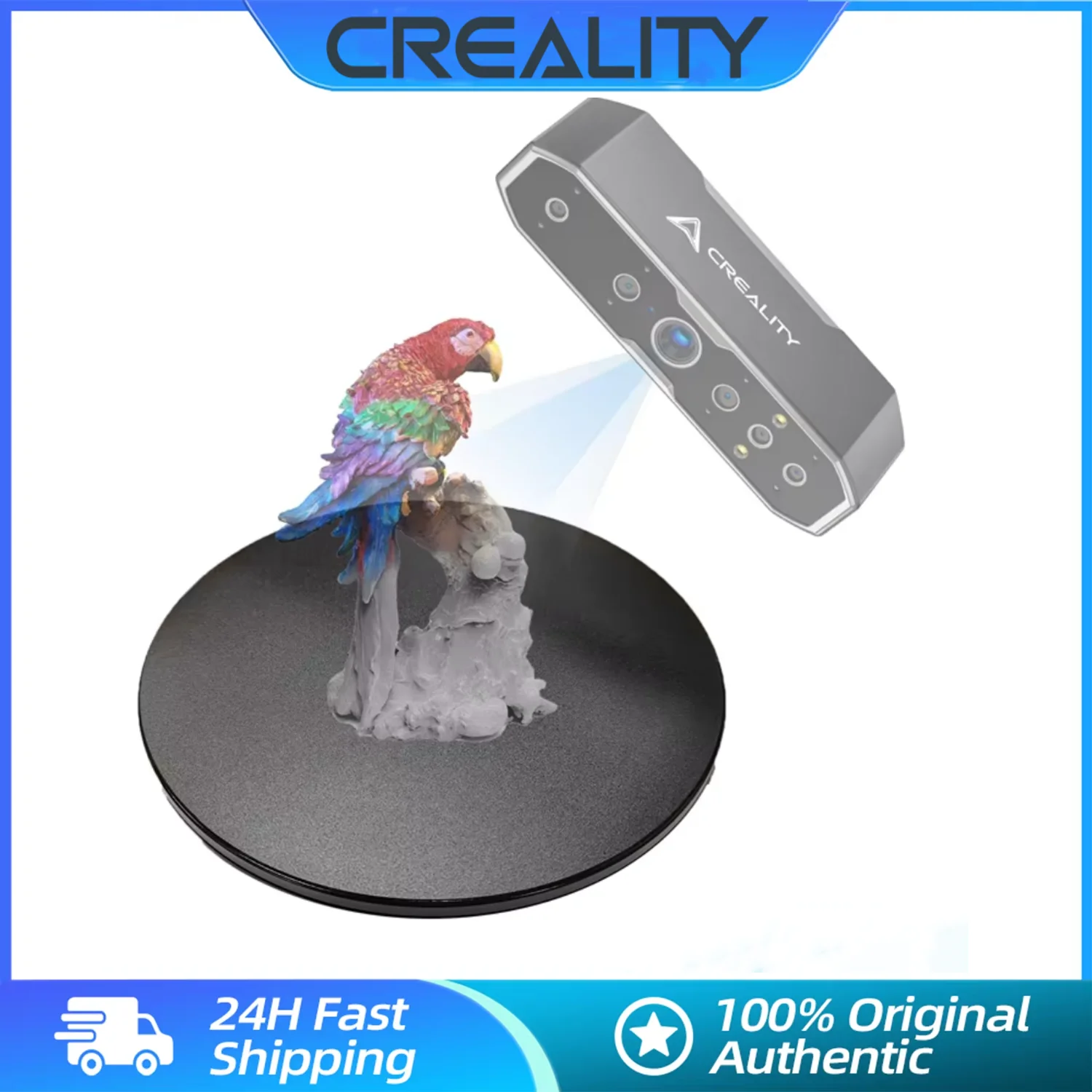 Creality CR-Scan 3D Scanner Manually Operated Turntable Kit Fit 3D Scanner Parts for CR-Scan Otter /Raptor /Ferret/Ferret Pro