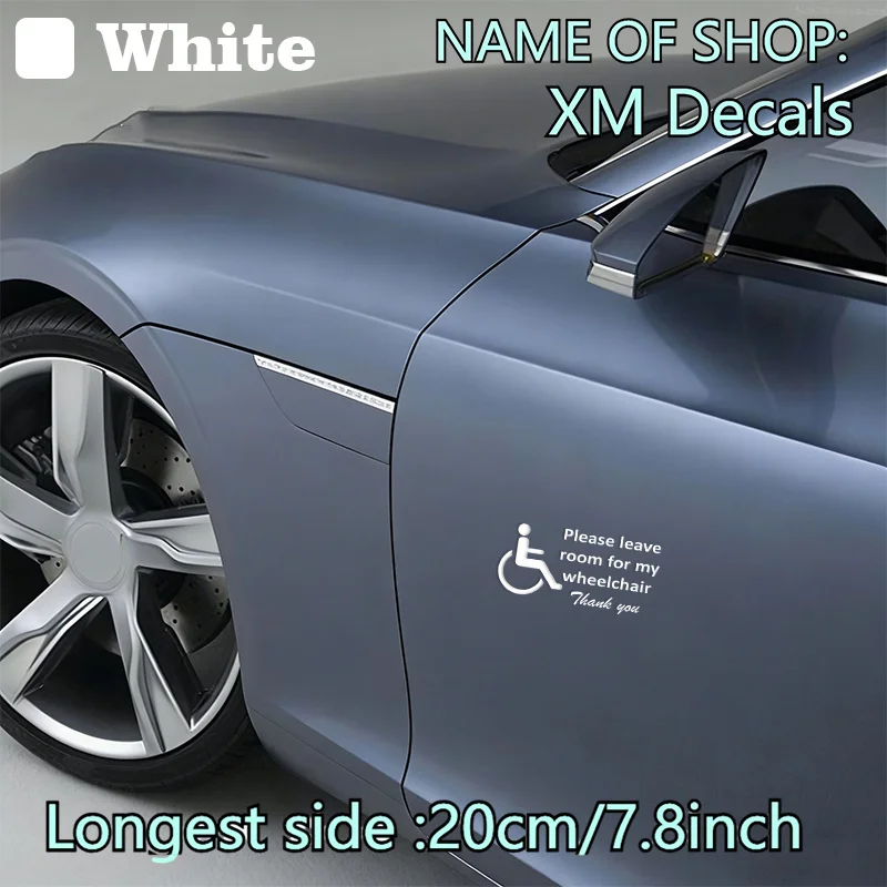 Please Leave Wheelchair Space Removable Vinyl Decal Waterproof Sticker Car Window Motorcycle Bumper Scratch Cover