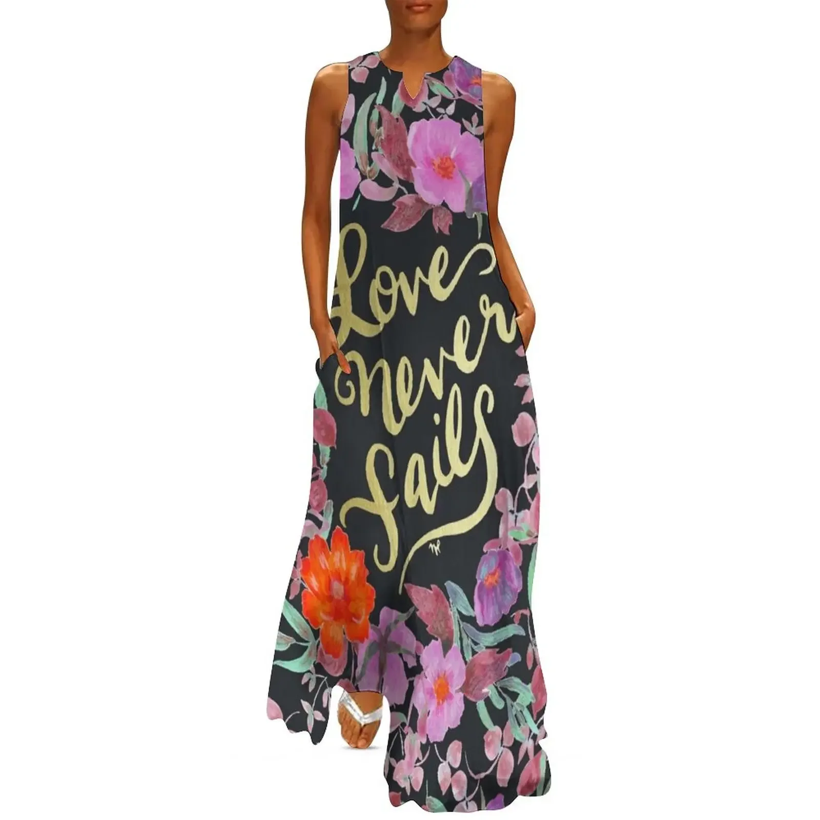 

Love Never Fails - 1 Corinthians 13:8 Long Dress prom dress 2025 dresses for womens dresses korean style Dress