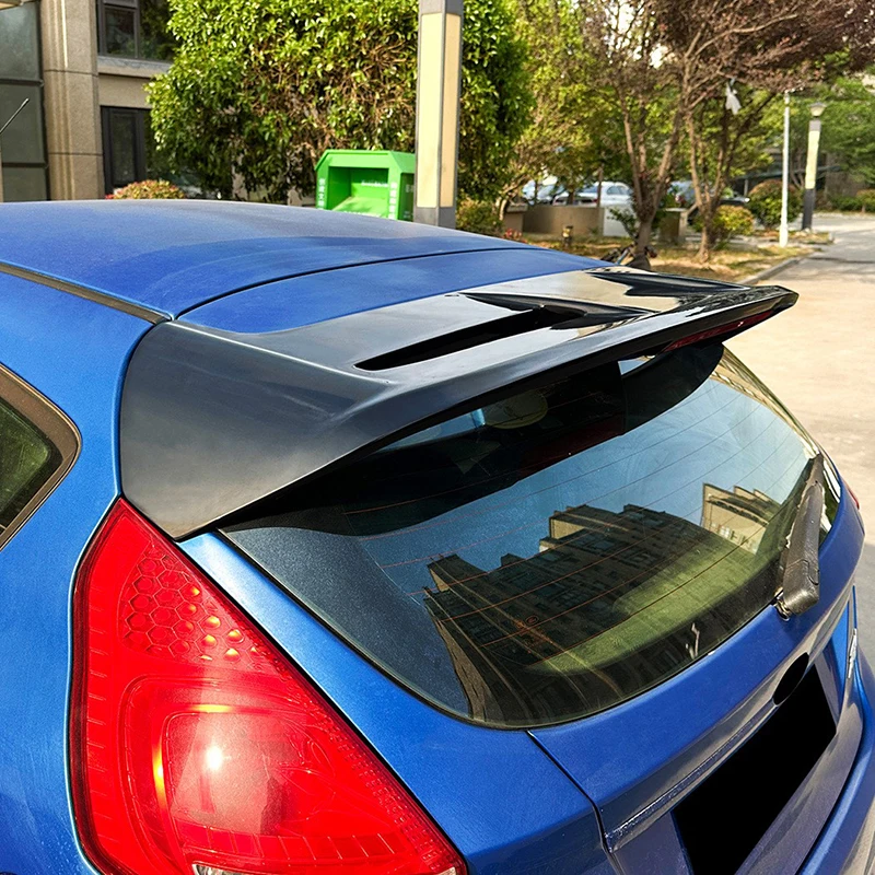 Car Rear Roof Trunk Top Wing For Ford Fiesta MK6 MK7 For Standard Style 2008-2017 Splitter Spoiler Tuning Body Kits Auto Parts view 4