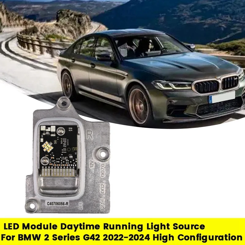 Car Headlight LED Module Daytime Running Light Source For BMW 2 Series G42 2022-2024 High Configuration