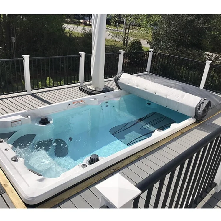 Cubierta Enrollable Aislante para Spa con Protección UV Moderna para Piscina, Spa y Jacuzzi - Impermeable y Ecológica