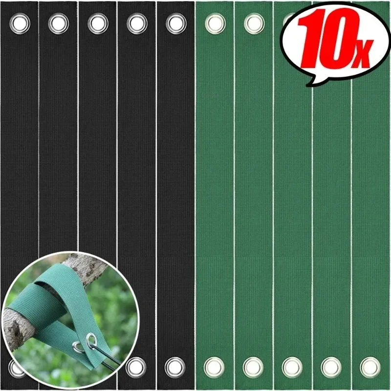 1-10Pcs Tree Straps For Staking Garden Fixing Stump Nylon Windproof Stereotyped Support Newly Planted Branch Staking Belts 40cm