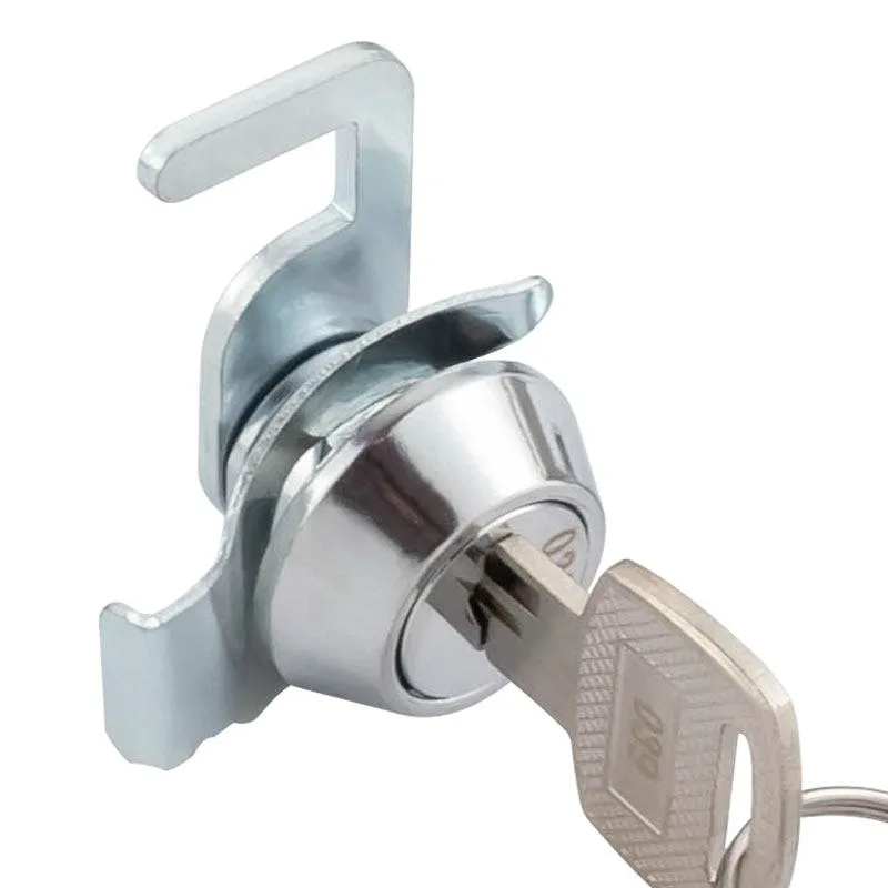 Cash Register Drawer Cam Lock, Hook Lock Small Lock Cylinder Accessory for Supermarket Cash Box, Steel Cabinet & Iron Safe Box