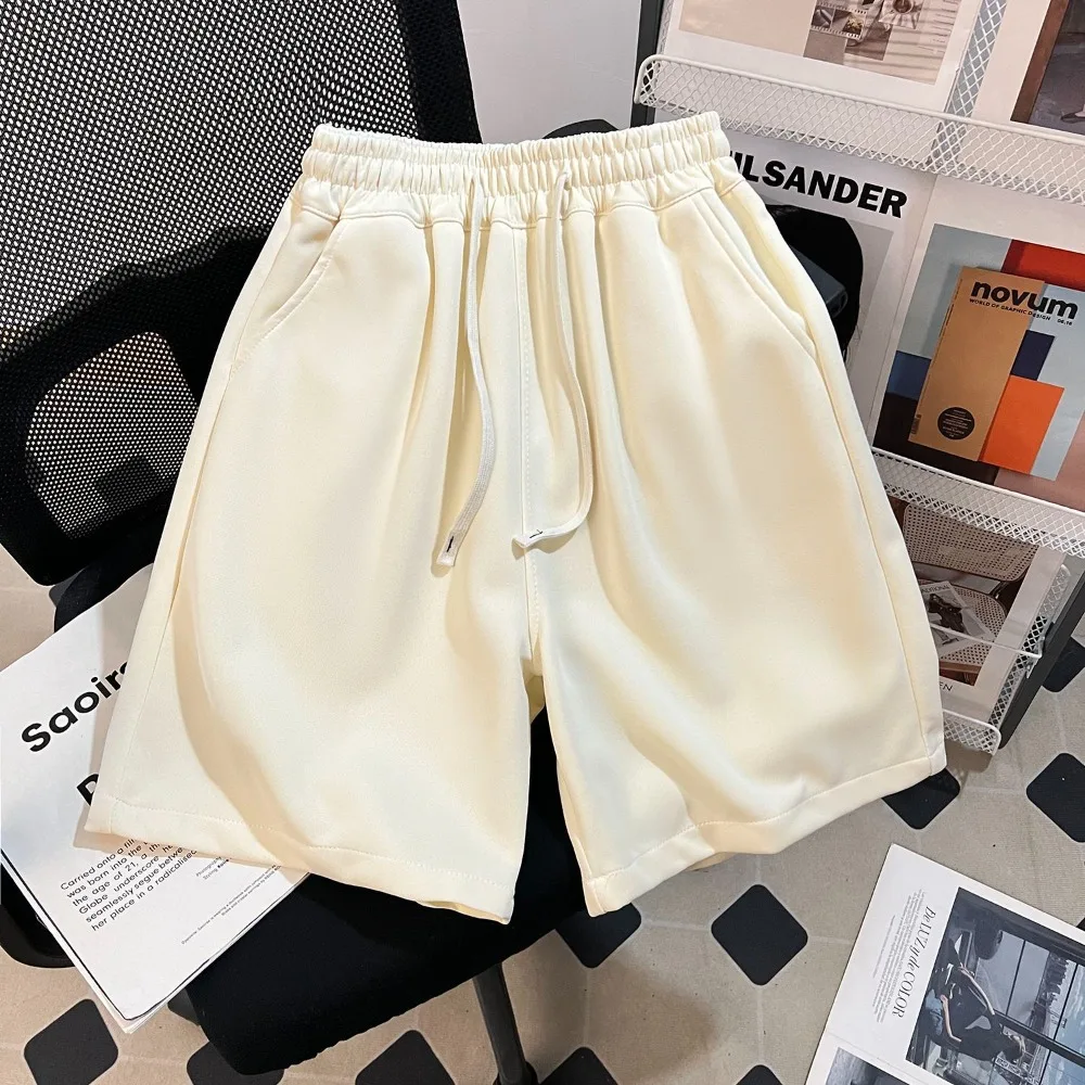 2026 High-quality Solid Color Sports Shorts for Men and Women Summer American Straight Leg Loose Casual Pants - Image 3